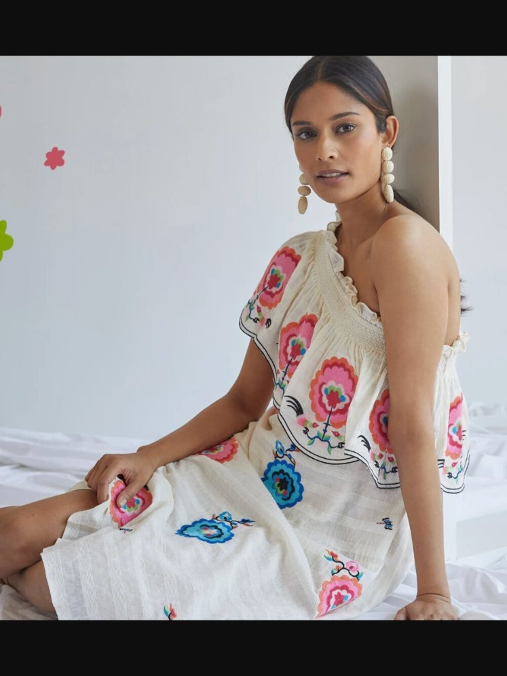 Anthropologie Plenty by Tracy Reese Embroidered One-Shoulder Maxi Dress $268.00